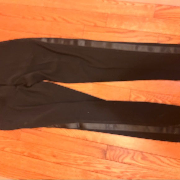 Elegant Black Satin-Trimmed Women's Pants - Picture 6 of 7